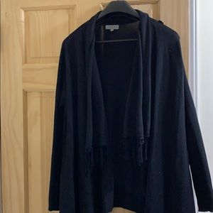 Black fringe cardigan